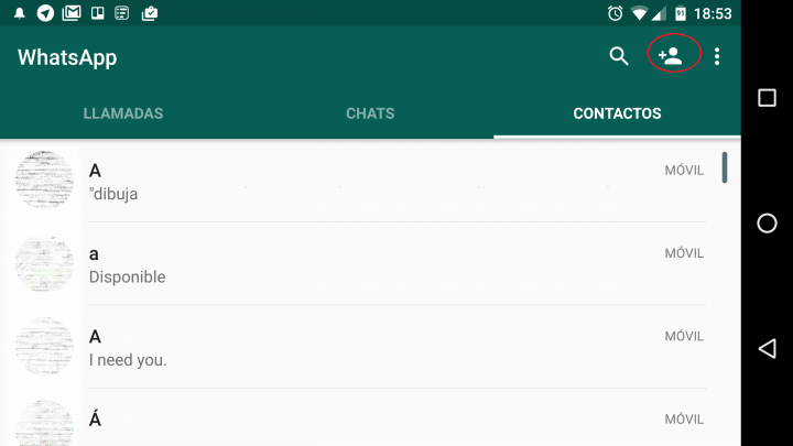 Imagen - Cómo agregar contactos a WhatsApp