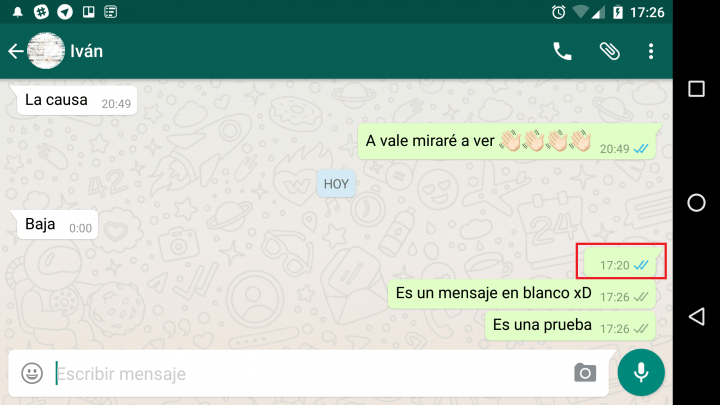 Imagen - Envía mensajes en blanco por WhatsApp