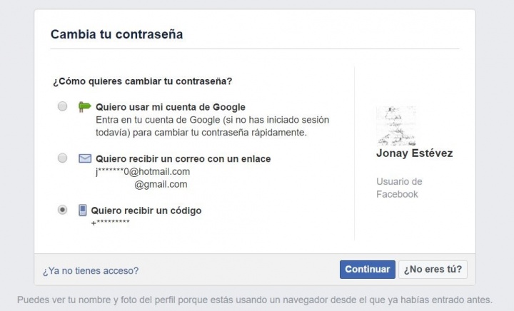 Imagen - Cómo recuperar la contraseña de Facebook