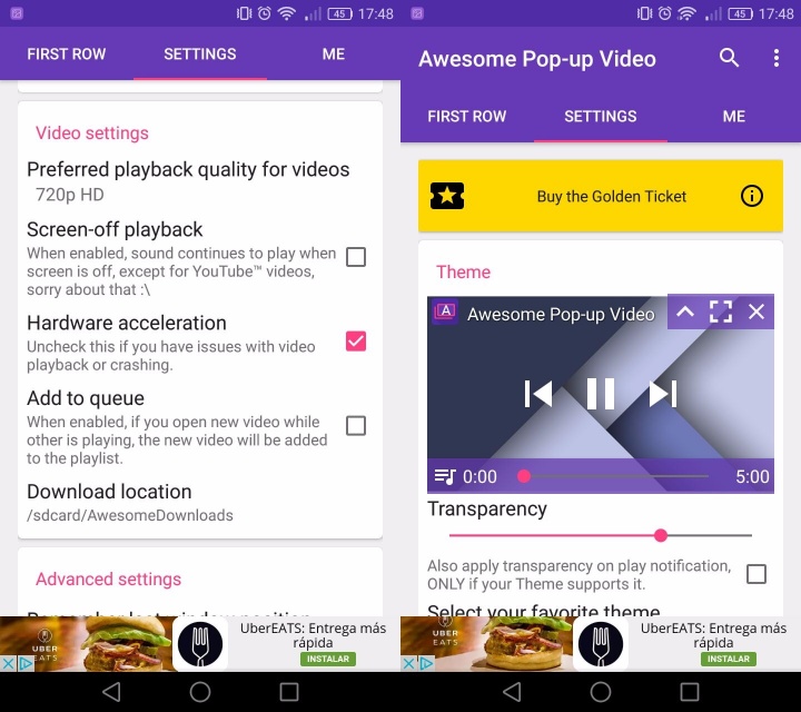Imagen - Awesome Pop-up Video, el reproductor flotante de v&iacute;deos de YouTube para Android