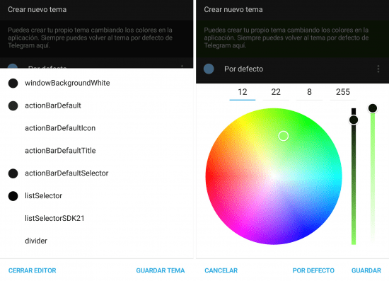Imagen - Cómo crear temas para Telegram en Android