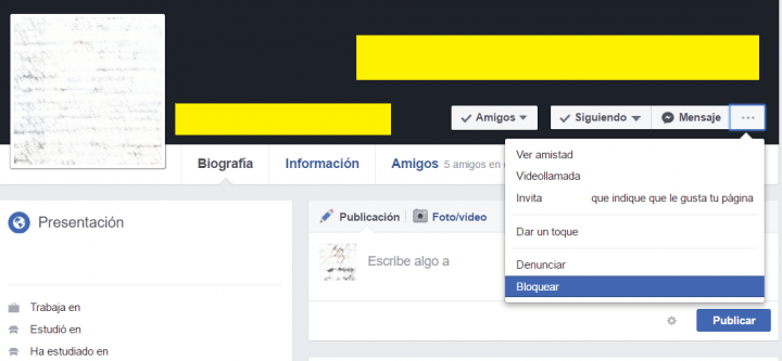 Imagen - Cómo bloquear a alguien en Facebook