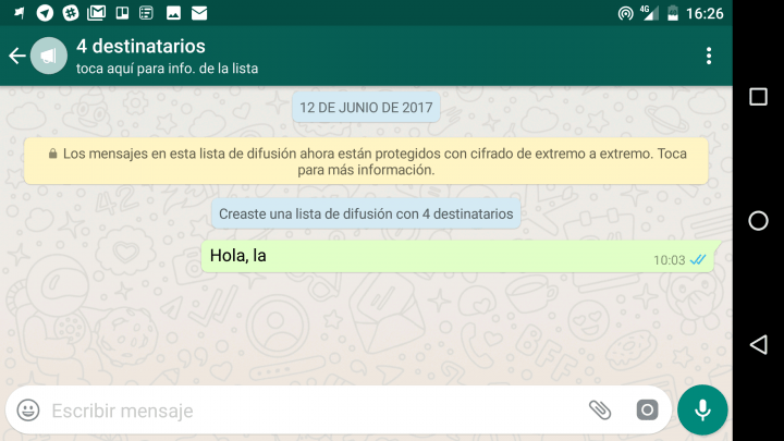 Imagen - C&oacute;mo enviar un mismo mensaje a varios contactos de WhatsApp al mismo tiempo