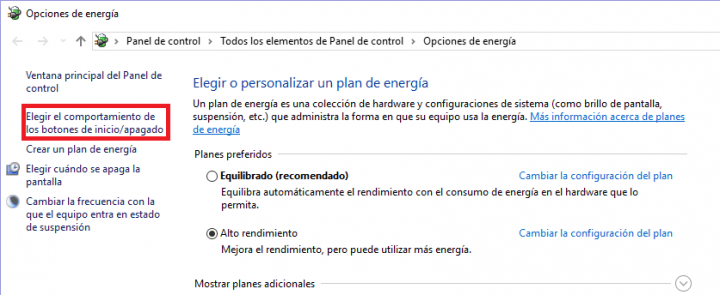 Imagen - Personaliza el comportamiento del botón de encendido de tu PC en Windows 10