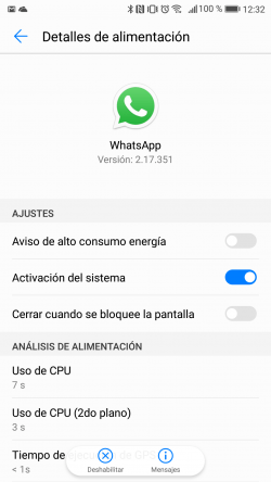Imagen - Cómo solucionar los problemas con las notificaciones de WhatsApp en Huawei EMUI