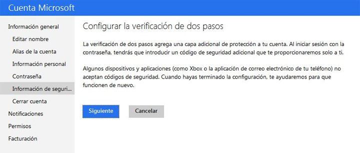 Imagen - Protege tu cuenta Outlook con la verificación en dos pasos