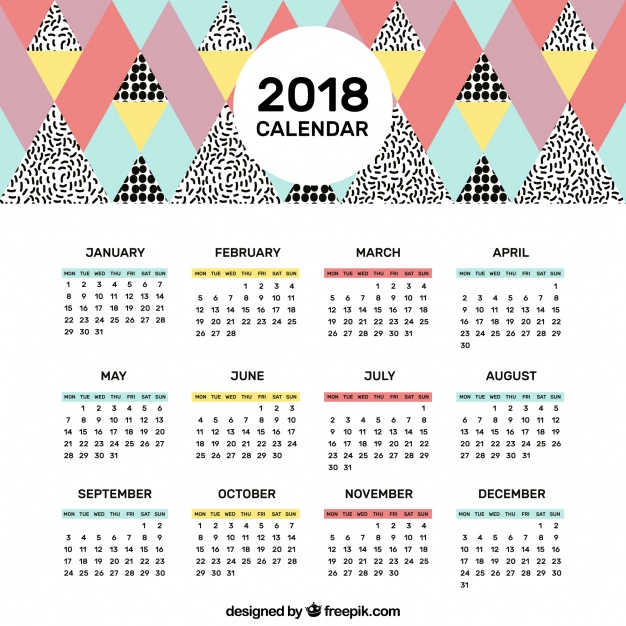 Imagen - 11 plantillas de calendarios para 2018