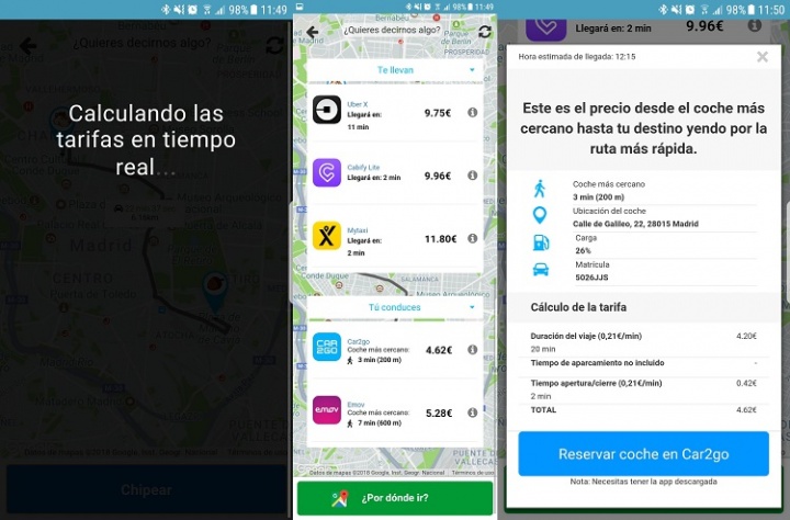Imagen - ¿Qué es más barato? ¿Mytaxi, Uber, Cabify, Car2Go o Emov?