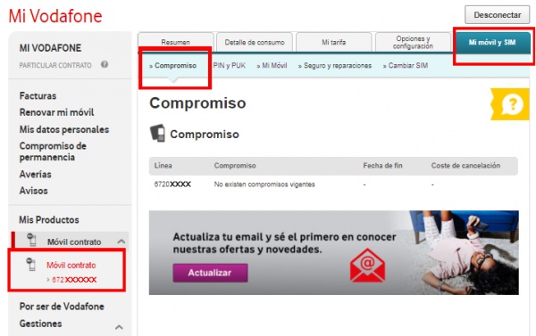 Imagen - Cómo consultar gratis la permanencia desde Mi Vodafone