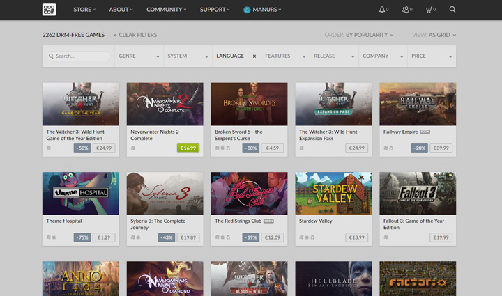 Imagen - Comparativa: Steam vs GOG vs Humble Bundle