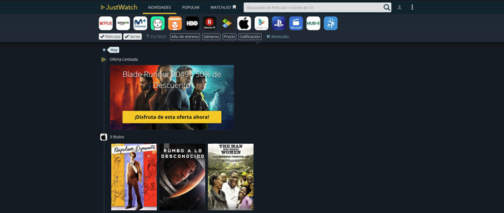 Imagen - JustWatch, descubre qué ver en Netflix, HBO Max u otros