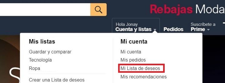 Imagen - Cómo guardar artículos en Amazon