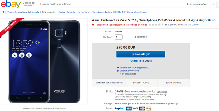 Imagen - D&oacute;nde comprar el  ASUS ZenFone 3