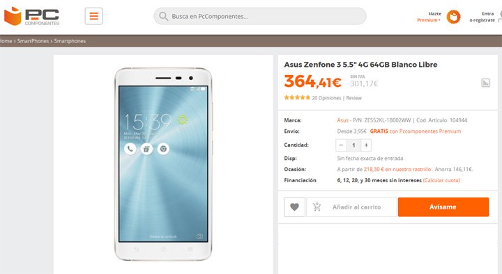 Imagen - D&oacute;nde comprar el  ASUS ZenFone 3