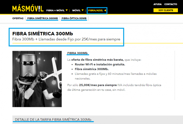Imagen - Cómo consultar la cobertura de fibra MásMóvil