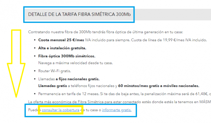 Imagen - Cómo consultar la cobertura de fibra MásMóvil