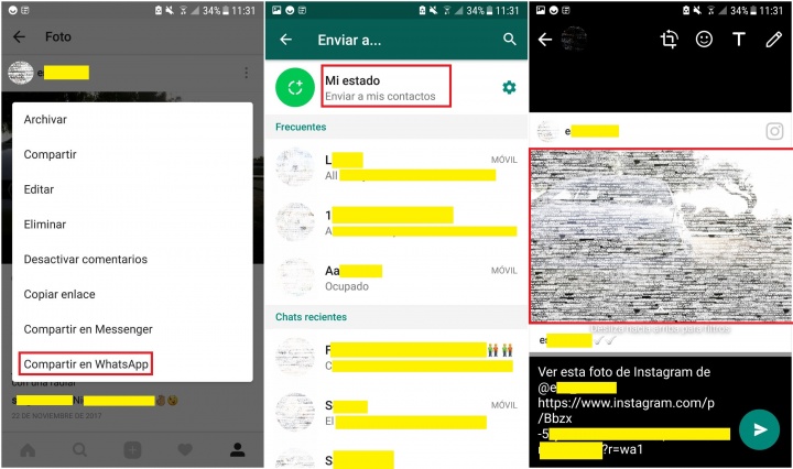 Imagen - Cómo compartir fotos de Instagram en los Estados de WhatsApp
