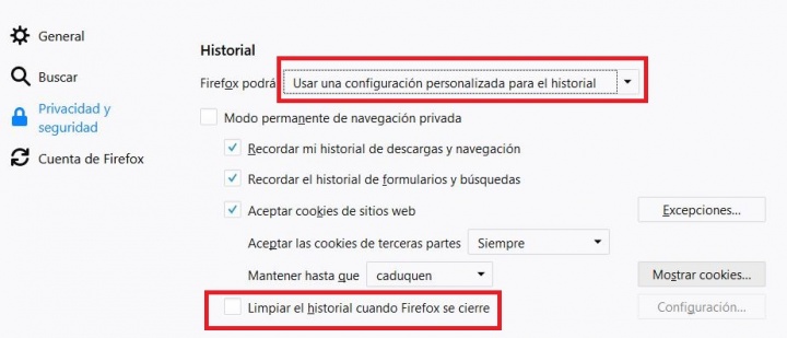 Imagen - Cómo eliminar la caché en Firefox