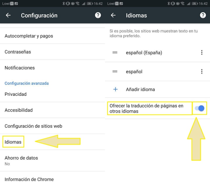 Imagen - C&oacute;mo activar la traducci&oacute;n autom&aacute;tica de Chrome en Android