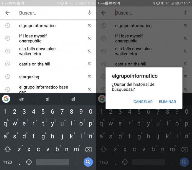 Imagen - Cómo borrar el historial de búsquedas de YouTube en Android
