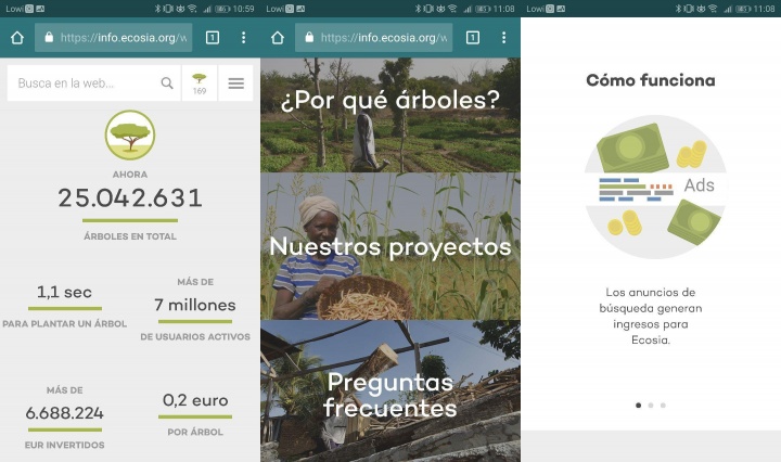 Imagen - Ecosia, el &quot;Google&quot; que dedica sus ingresos a reforestar bosques