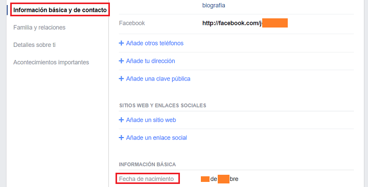 Imagen - Cómo ocultar el cumpleaños en Facebook