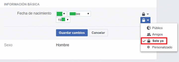 Imagen - Cómo ocultar el cumpleaños en Facebook