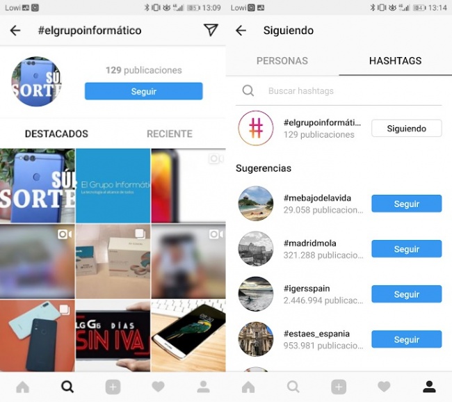 Imagen - Cómo seguir hashtags en Instagram