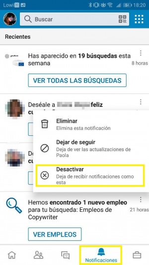 Imagen - C&oacute;mo desactivar las notificaciones de cumplea&ntilde;os en LinkedIn