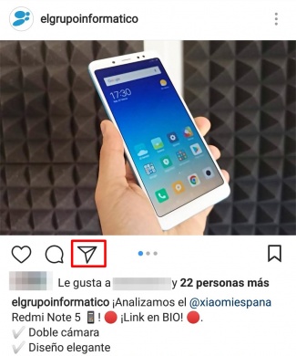 Imagen - C&oacute;mo enviar una imagen de Instagram a Stories