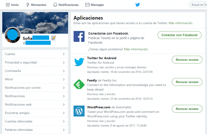 Imagen - Cómo ver las apps con acceso a Twitter