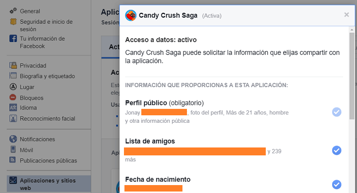 Imagen - Cómo ver las apps con acceso a Facebook