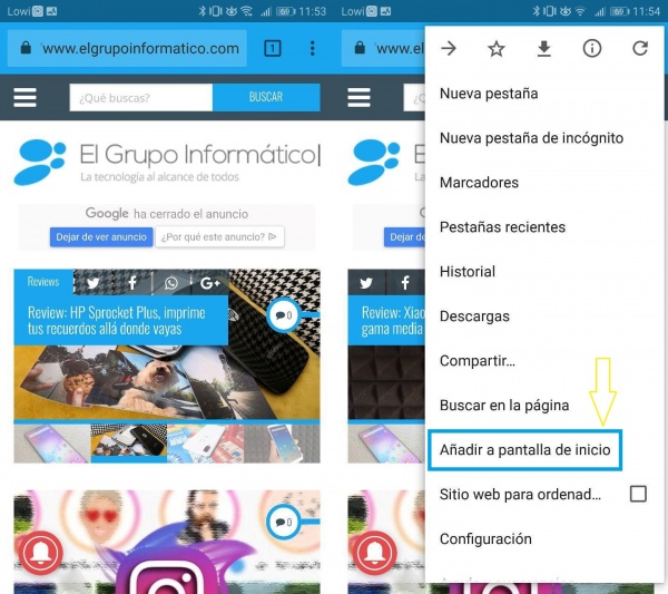 Imagen - Cómo crear un acceso directo a una web en Android