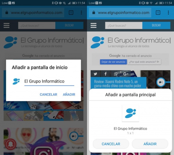 Imagen - Cómo crear un acceso directo a una web en Android