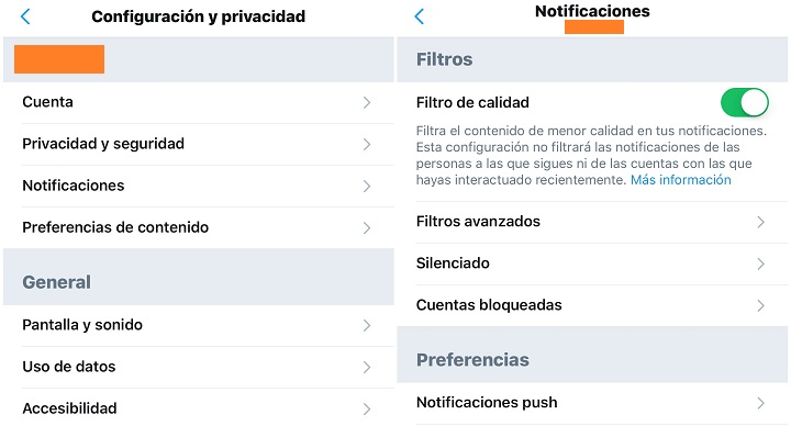 Imagen - Cómo configurar los &quot;Filtros de calidad&quot; en Twitter
