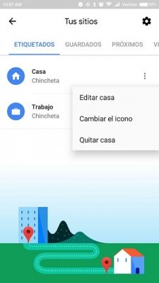 Imagen - C&oacute;mo quitar el mensaje de tiempo para llegar a casa de Google Maps