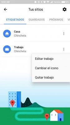 Imagen - C&oacute;mo quitar el mensaje de tiempo para llegar a casa de Google Maps