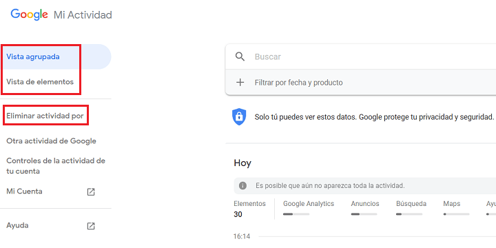 Imagen - Cómo reducir la información que tiene Google de ti
