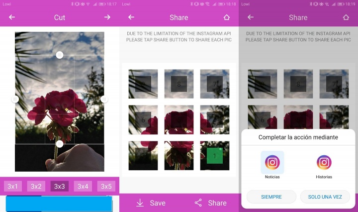 Imagen - 9Cut For Instagram, crea diseños de 9 imágenes