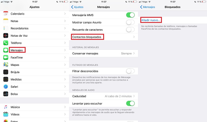 Imagen - Cómo bloquear mensajes SMS
