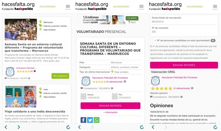 Imagen - Hacesfalta.org, la app de voluntariado y empleo en ONG