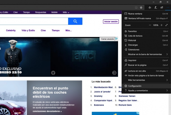 Imagen - Cómo cambiar el motor de búsqueda en Microsoft Edge