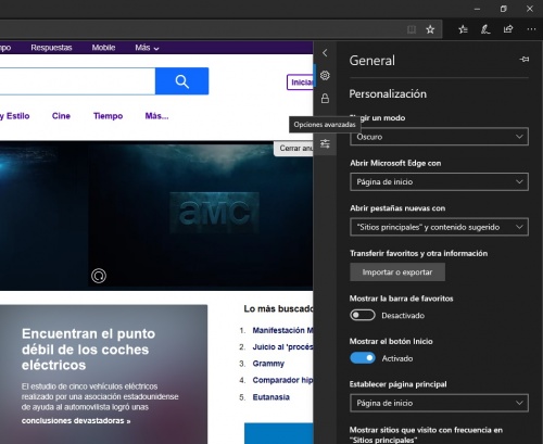 Imagen - Cómo cambiar el motor de búsqueda en Microsoft Edge