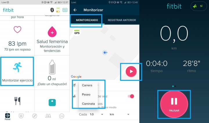 Imagen - Cómo registrar ejercicios en Fitbit