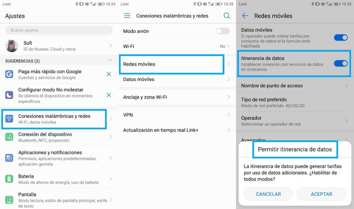 Imagen - Cómo activar el roaming en Lowi