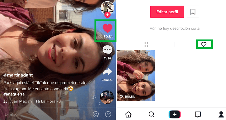 Imagen - Cómo guardar un vídeo en favoritos en TikTok