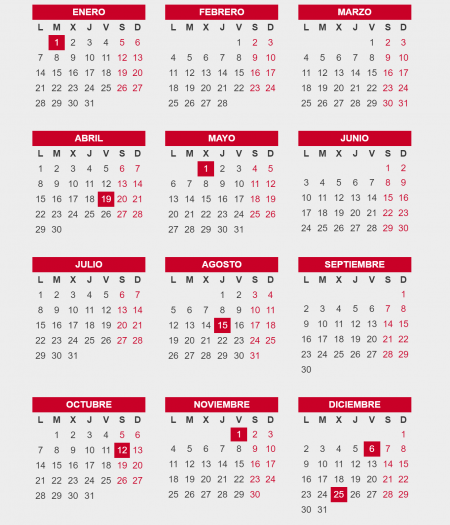 Imagen - 7 plantillas para el calendario laboral 2019