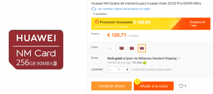Imagen - Dónde comprar tarjetas de memoria NM Cards para los móviles Huawei