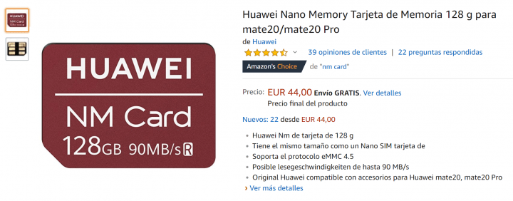 Imagen - Dónde comprar tarjetas de memoria NM Cards para los móviles Huawei