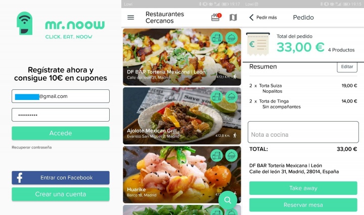 Imagen - Mr. Noow, la aplicaci&oacute;n para mirar la carta, pedir y pagar en los restaurantes